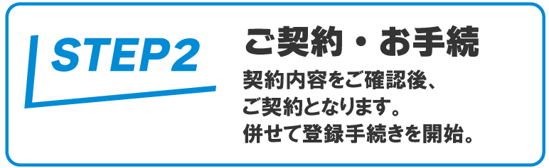 ご契約お手続き